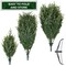 Casafield Pre-Lit Aspen Fir Christmas Tree with White & Multicolored LED Lights, Realistic Artificial Noble Fir with Sturdy Stand